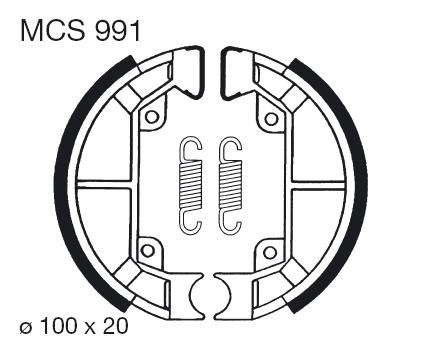 Fékpofák LUCAS MCS 991